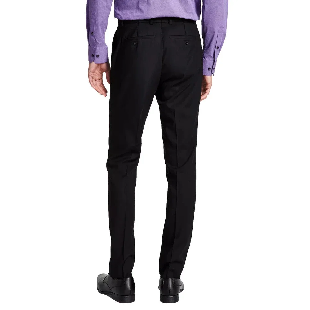 Kenneth Cole Men's Suit 38R 31x32 Black Ready Flex Slim Fit Stretch 2-Piece NWT